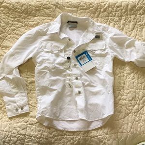 White Columbia Youth Small shirt